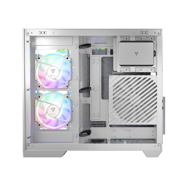 MODECOM-kabinet Volcano Panorama ARGB 5F Midi hvid