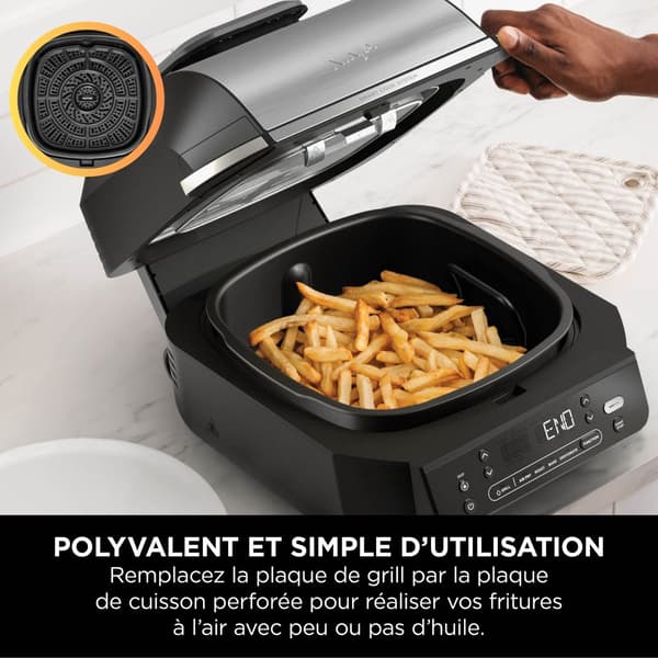 NINJA Grill - EG351EU - 5,7L kapacitet - 5 matlagningsprogram - Termometer - 1760W