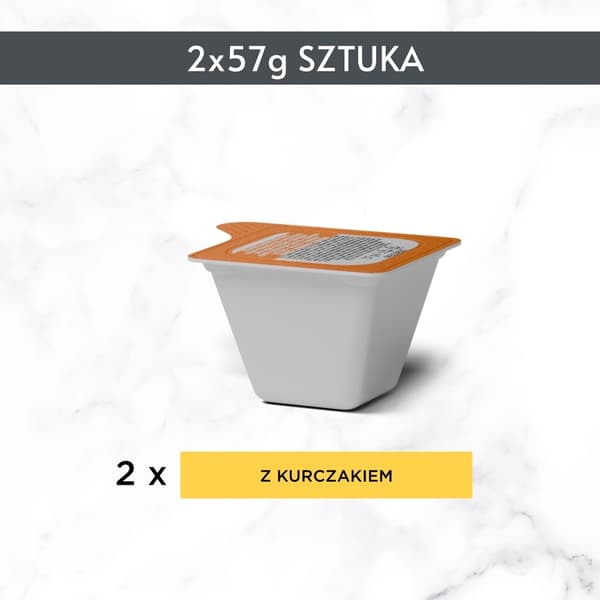 PURINA Gourmet Revelations Chunks i gelé med kylling - vådfoder til katte - 2x57g