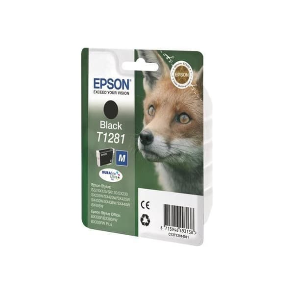 EPSON T1281 blækpatron - Fox - sort