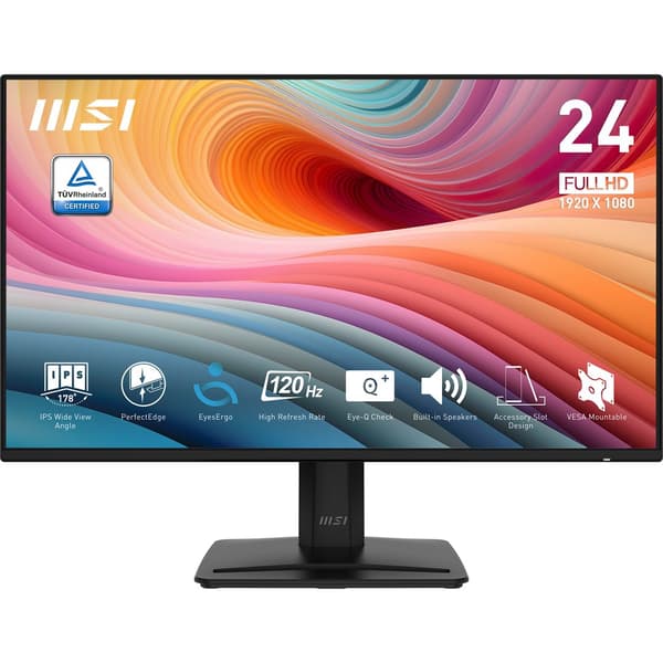 MSI PRO MP242A E2 computerskærm 60,5 cm (23,8") 1920 x 1080 pixels Full HD Sort