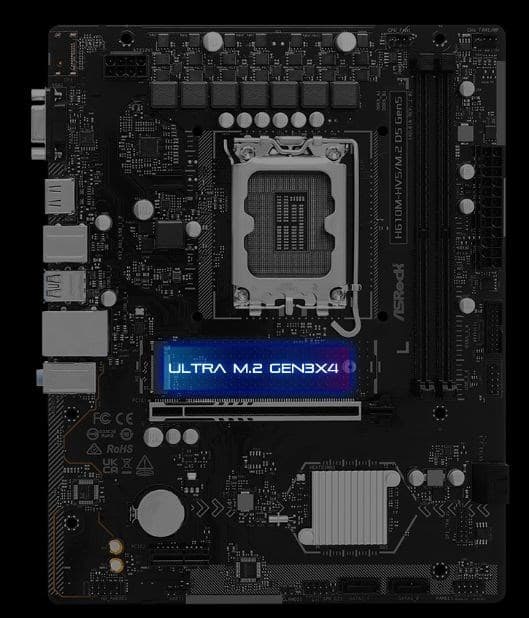 Asrock H610M-HVS/M.2 D5 GEN5 moderkort