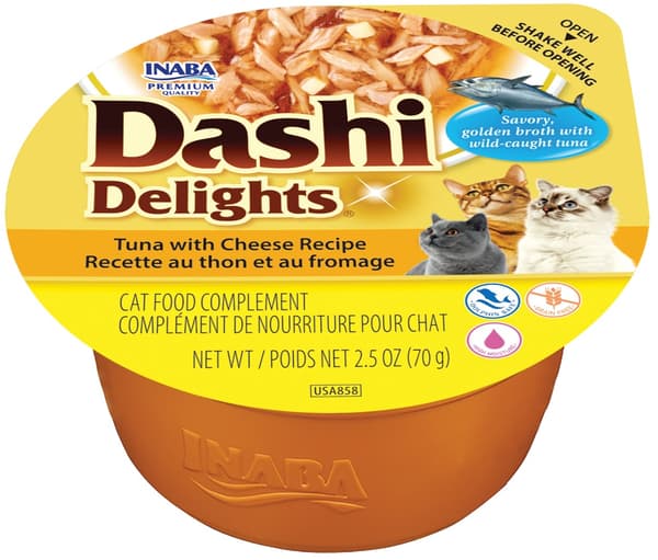 INABA Dashi Delights tonfisk med ost recept - våtfoder för katter - 70 g