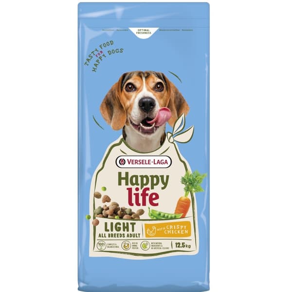 VERSELE-LAGA Happy Life Light Kylling - tørfoder til hunde - 12,5 kg