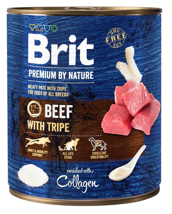 BRIT Premium by Nature Oksekød med Kalv - Vådfoder til hunde - 800 g