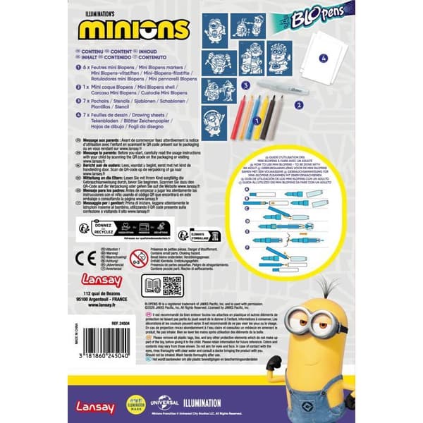 Blopens - LANSAY - Minions - Fra 5 år