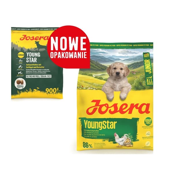 JOSERA Youngstar - torrfoder för hundar - 3 kg