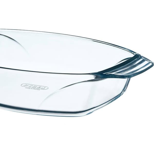 Ovalt bagefad - PYREX - Lad os dele - 35 x 24 cm - Glas