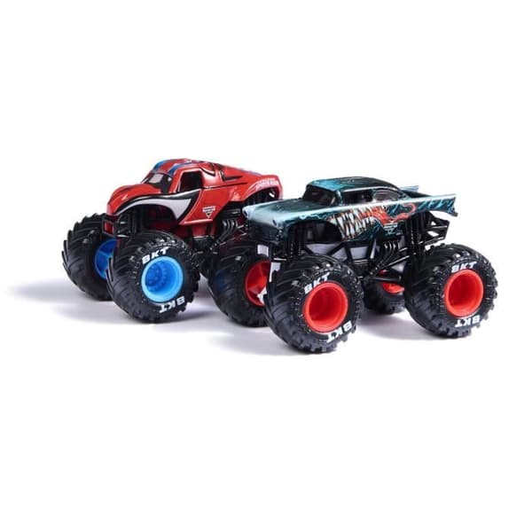 2-pack fordon - Die Cast 1:64 - Ålder 3+ - Marvel - Monster Jam
