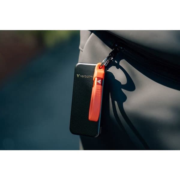 Ekstern SSD - VERBATIM - Pocket - 2TB - Sort/Rød