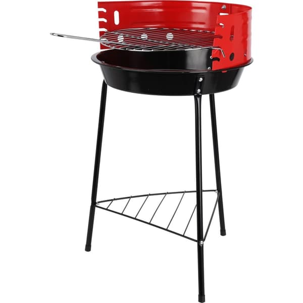 BBQ Grill 33x32x55 cm Sort/Rød