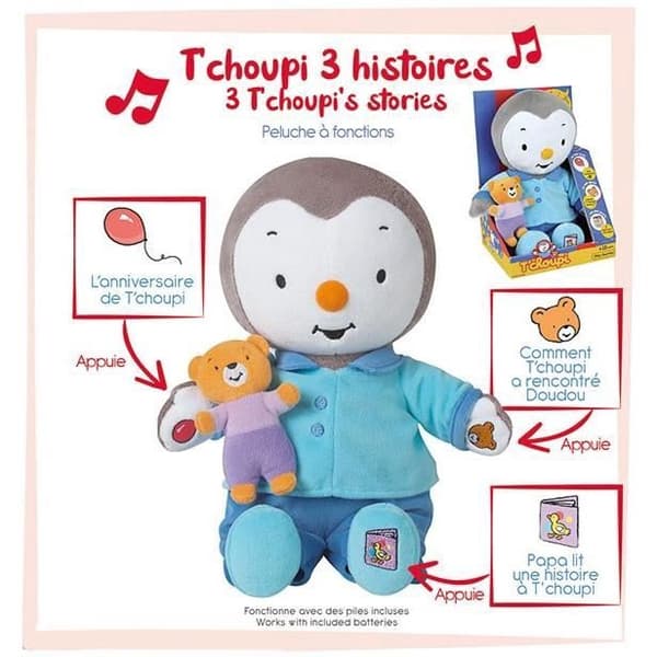 T'CHOUPI Pehmolelu Kerro minulle tarina ± 30 cm