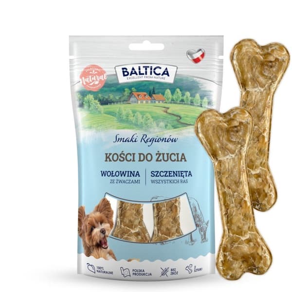BALTICA Puppy Beef med kalv - tyggefoder til hunde - 2 stk.
