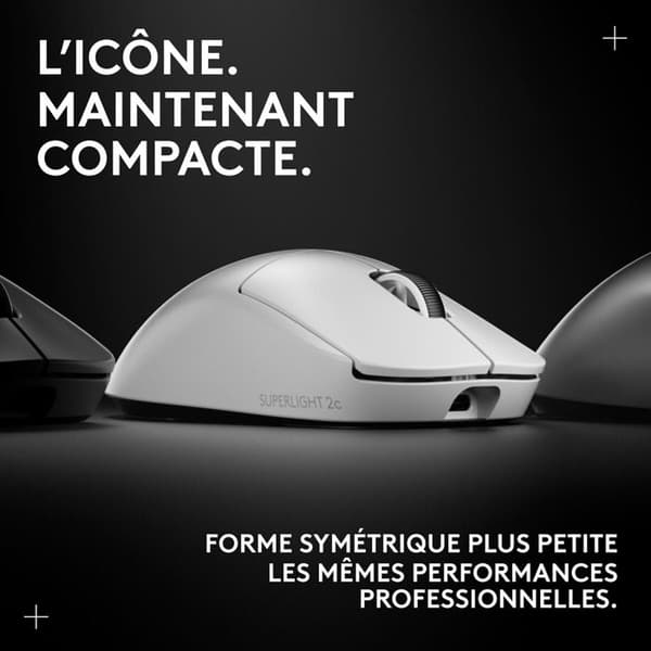 Trådløs mus - Logitech G-PRO X Superlight 2c - Hvid
