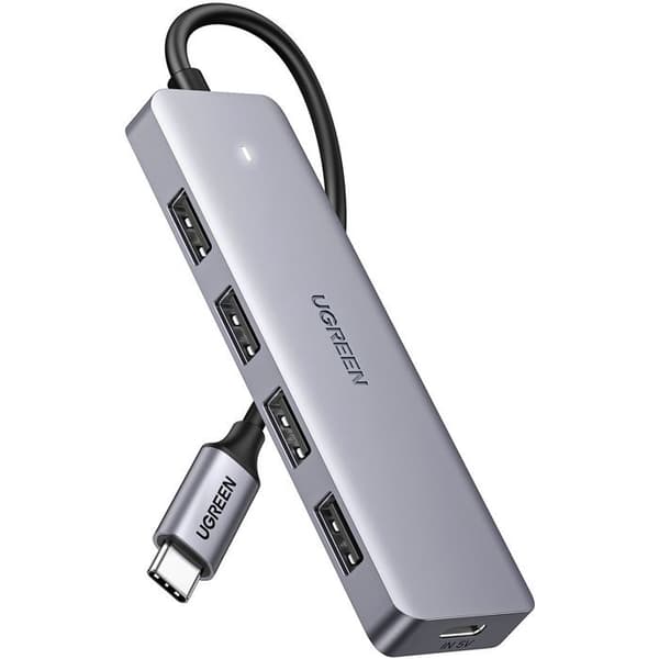 9-i-1 USB-C hub - UGREEN - HDMI, VGA, RJ45, SD, TF, USB-C - Sort