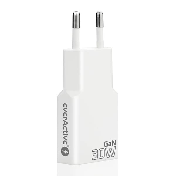 Oplader 2 x USB-C Quick Charge 4+ 30W SUPER SLIM hvid