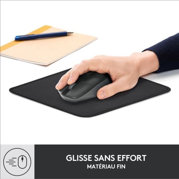 Slitstark musmatta - Logitech - Studio-serien - Easy Glide - Grafit