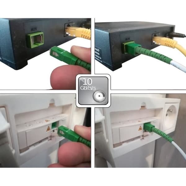 Fiberoptisk kabel til Livebox, SFR-boks og Bbox 15m00