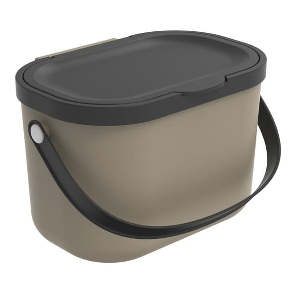 Rotho ALBULA Bio Waste Bin 3,2L Cappuccino