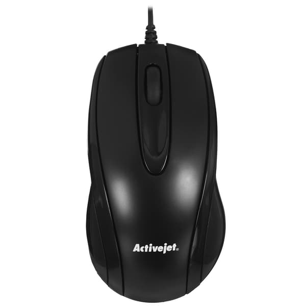 Activejet AMY-083 Mus med kabel, USB (optisk; 1000 DPI; sort)