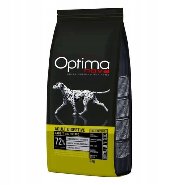 OPTIMANOVA Adult Digestive Kanin & Potatis - torrfoder för hundar - 2 kg