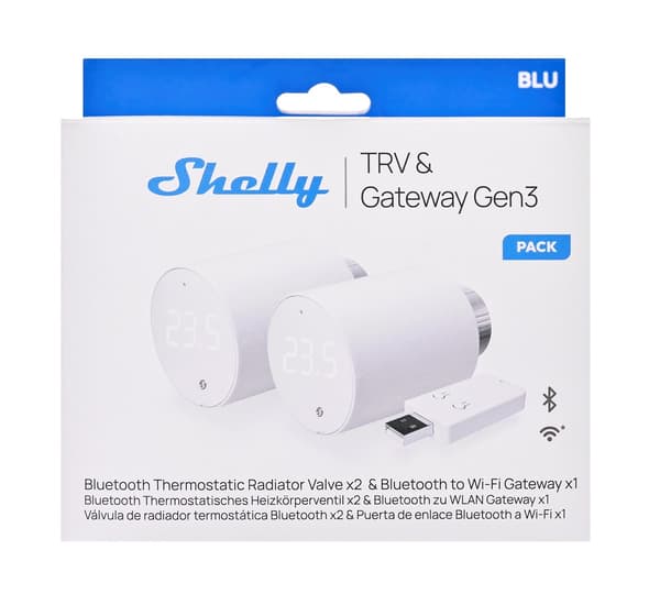 Shelly BLU TRV Termostathoveder hvide