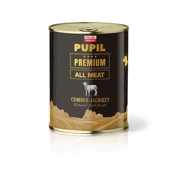 PUPIL Premium All Meat Gold Lammeryg - vådfoder til hunde - 800 g