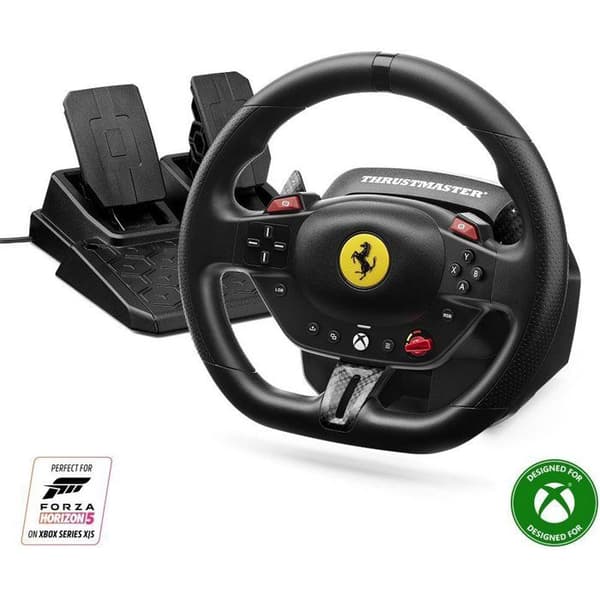Rat + Pedaler - THRUSTMASTER - T98 Ferrari 296 GTS - Til XBOX og PC - Sort