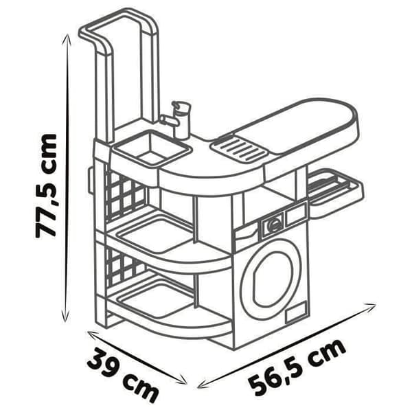 SMOBY - Rowenta Wash&Clean -pyykinpesukone - 3 vuotta vanha