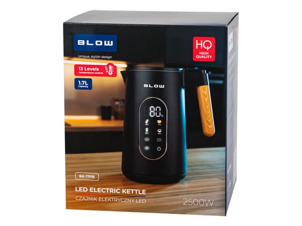 BLOW Sort elkedel med display BK-17PB 2500W