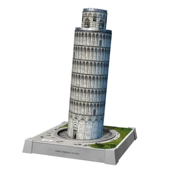 Iconics 3D-palapeli - Pisan kalteva torni valaistuna