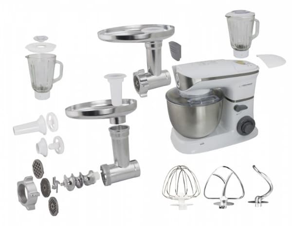 Esperanza EKM025 foodprocessor 1000 W 5 L Rustfrit stål, Hvid