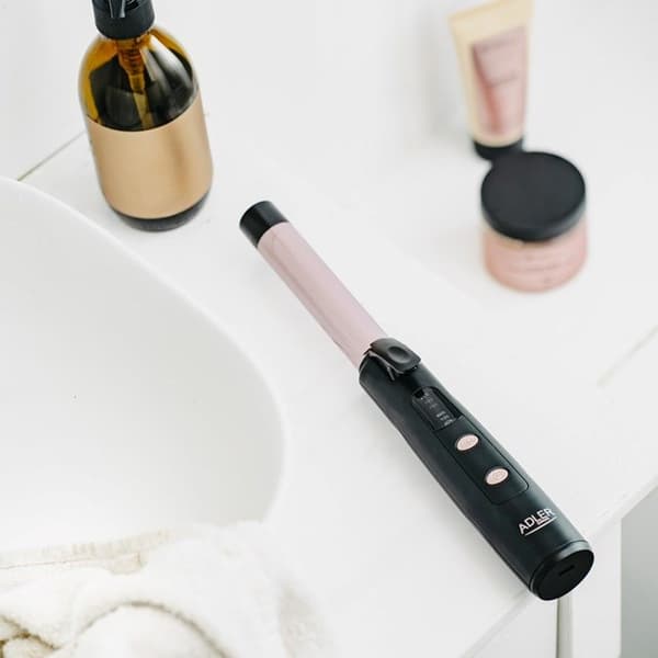Adler AD 2120 Trådløs USB-krøllejern sort, pink