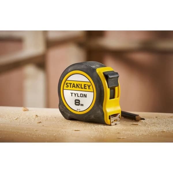 STANLEY Måttband 8 mx 25 mm Tylon