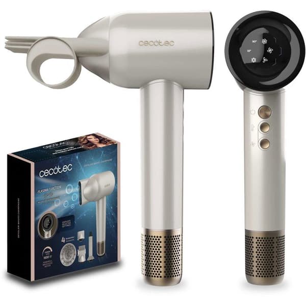 Hårtørrer - CECOTEC - DryGlam Waves Champagne - 1600 W