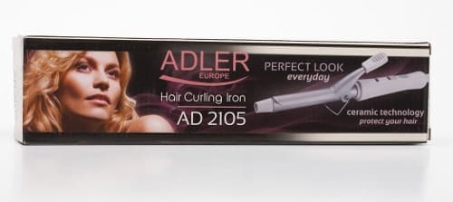 Adler AD 2105 Locktång Varm Metallisk, Vit 25 W