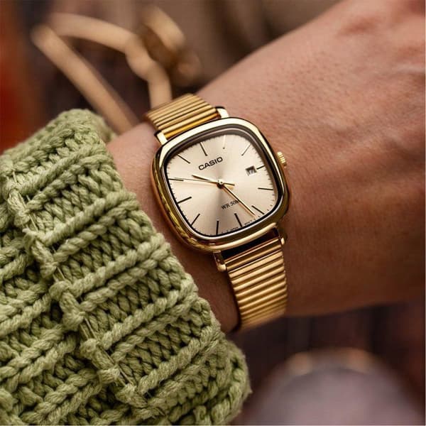 Klocka - CASIO - LTP-B166G - Dam - Guld - Kvarts - Analog
