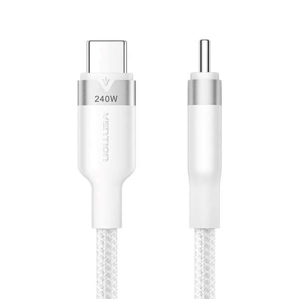 USB-C - C 2.0 Vention PD 3.1 5A 240W 2m valkokangaskaapeli