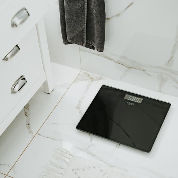 Badevægt ADLER AD 8194b genopladelig USB-C Sort