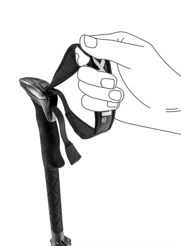 Vandrestave LEKI SHERPA FX, 120–140 cm, sort