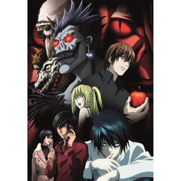 CLEMENTONI - Kompakt 1000 brikker - Death Note