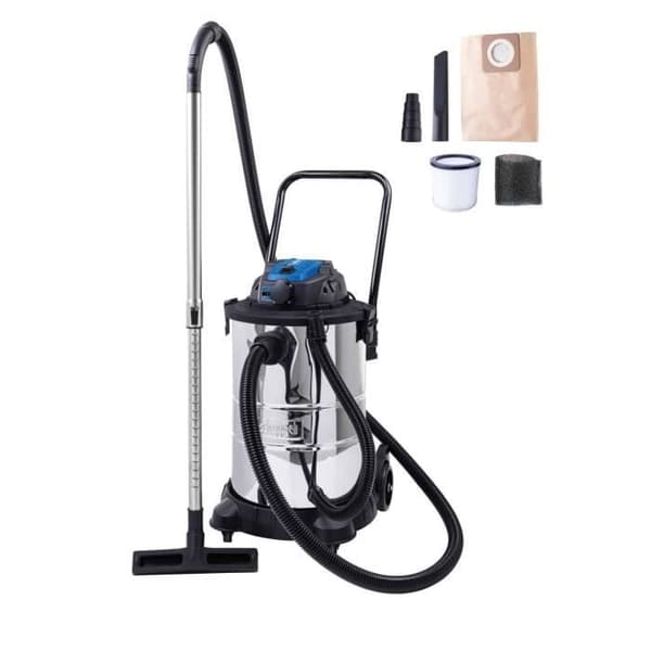 VC50 våd- og tørstøvsuger - 1400 W - 50L rustfri ståltank - SCHEPPACH