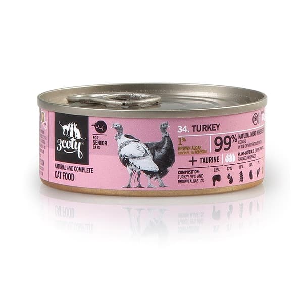 3COTY Kalkun Senior - vådfoder til katte - 80 g