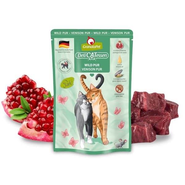 GRANATAPET DeliCATessen Hjortkött - våtfoder för katter - 85 g