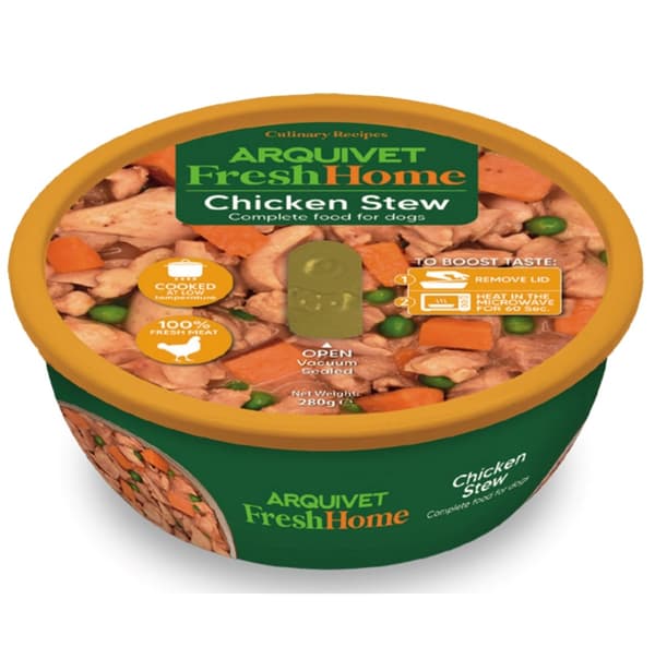 ARQUIVET Fresh Home Kyllingegryderet - vådfoder til hunde - 280 g