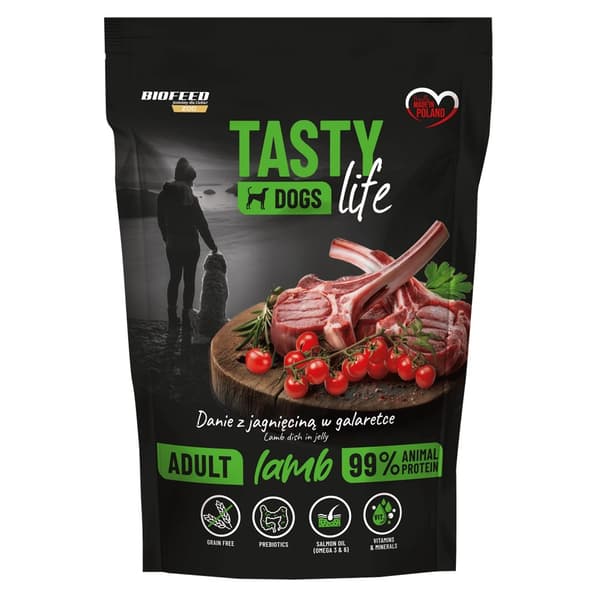 BIOFEED Tasty Dogs Life Lamm - våtfoder för hundar - 500 g