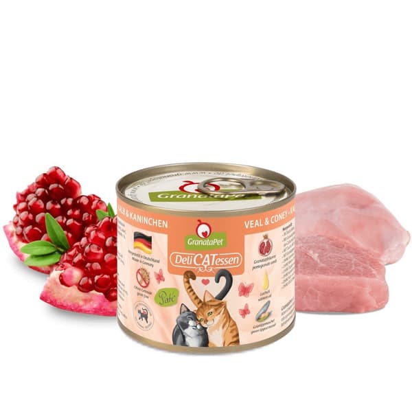 GRANATAPET DeliCATessen Kalvkött och ko - våtfoder för katter - 200 g
