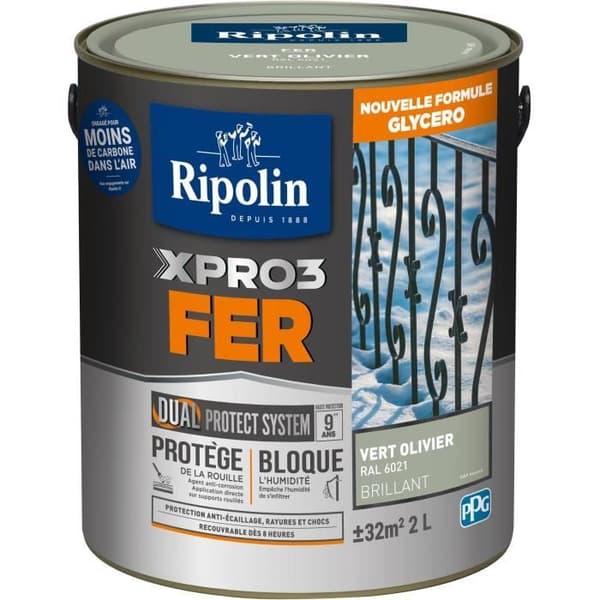 Järnfärg - RIPOLIN - 6021 - Olivolja - Blank - 2L
