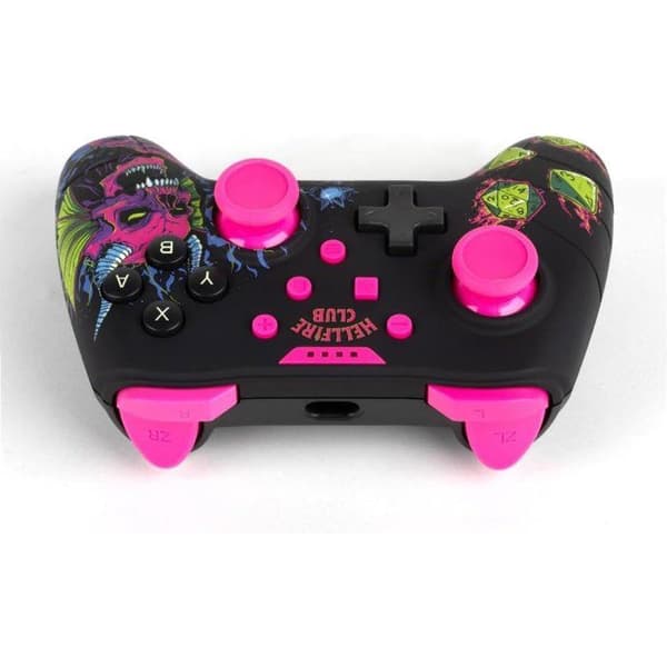 Gamepad - Nintendo Switch, Switch 2 og PC - Stranger Things - Kablet - Sort og pink - Vibrationsfunktion - 3 meter kabel - Konix