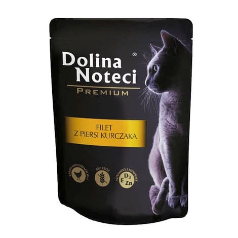 DOLINA NOTECI Premium Kycklingfilé - våtfoder för katter - 85 g